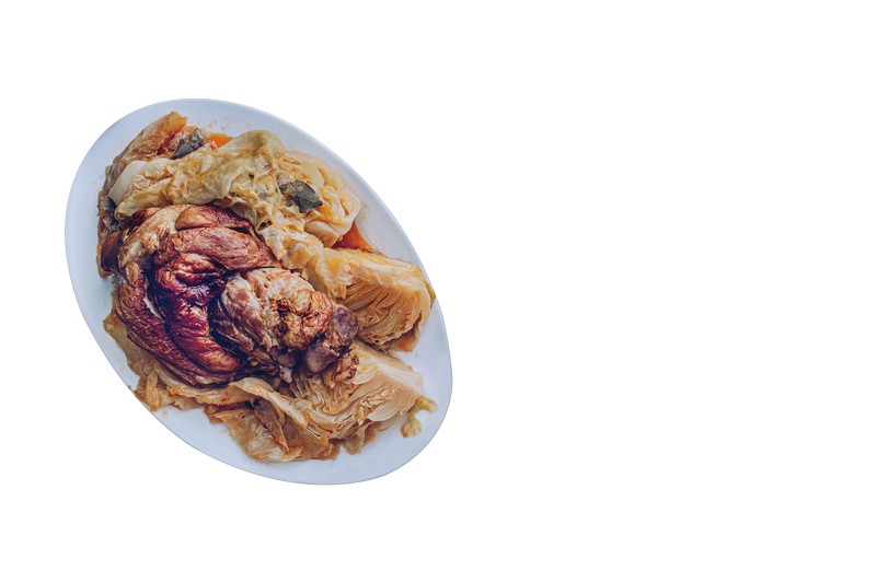 PORK KNUCKLE WITH SAUERKRAUT